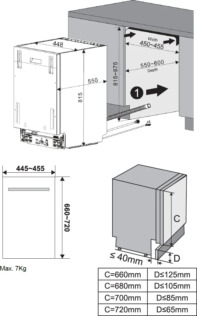 Obrázek Myčka vestavná KVD4600P
