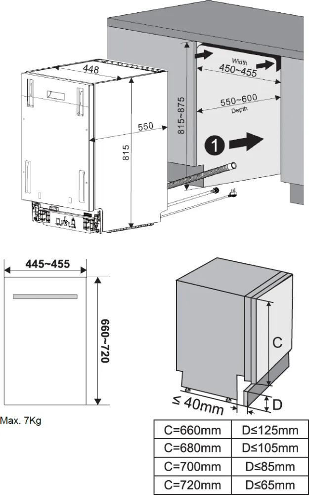 Obrázek Myčka vestavná KVD4600P