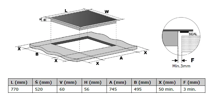 Obrázek Deska indukční KPI8032BP