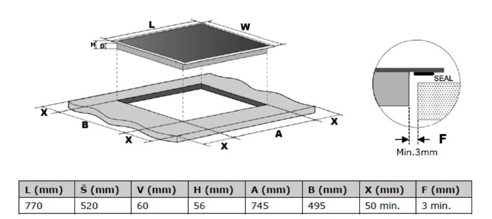 Obrázek Deska indukční KPI8032BP