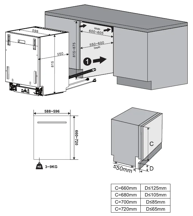 Obrázek Myčka vestavná KVD6100P