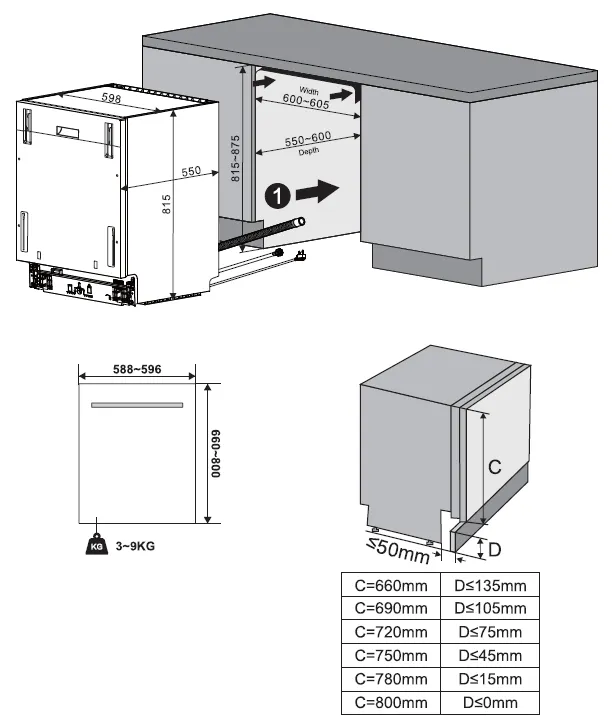 Obrázek Myčka vestavná KVD6120P