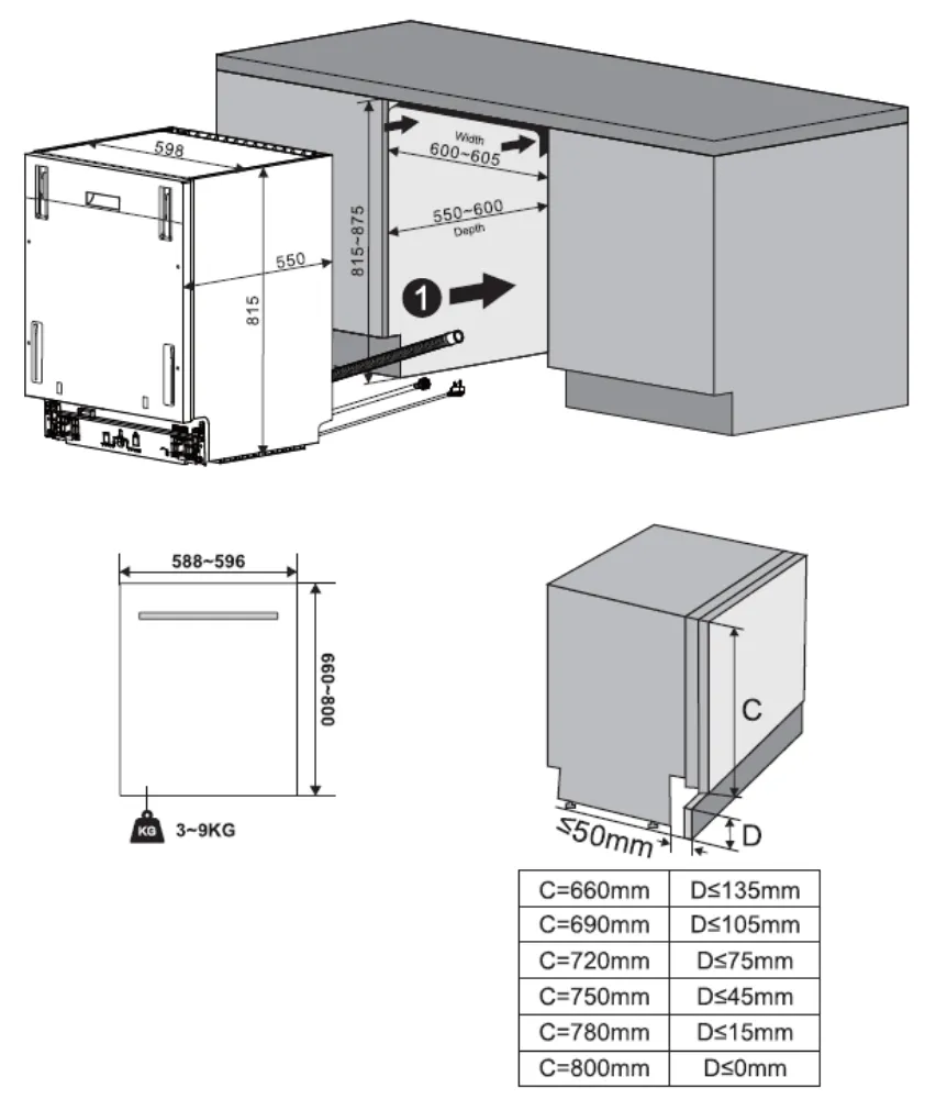 Obrázek Myčka vestavná KVD6120P