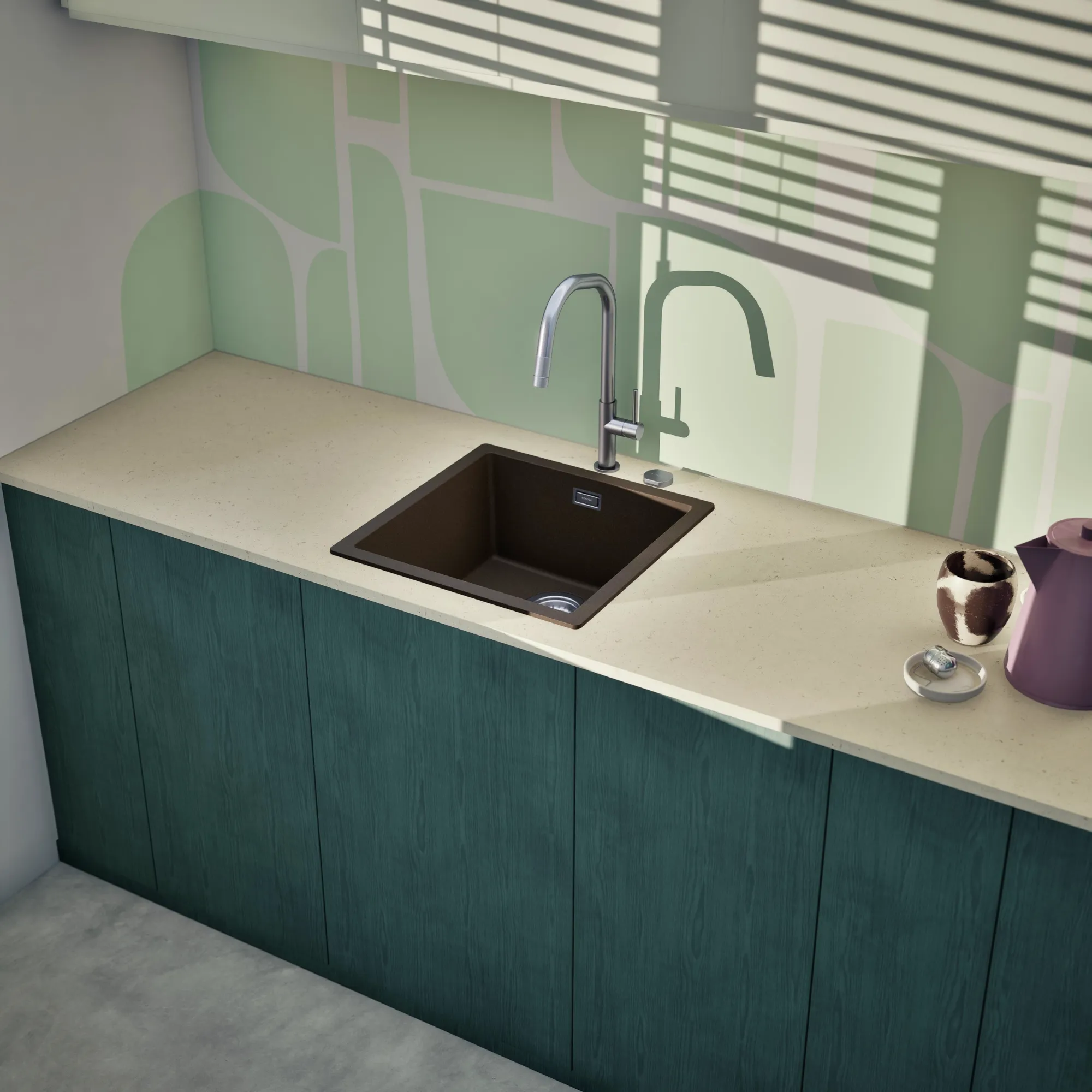 Obrázek Dřez KAIA N-100 Bronze horní uložení