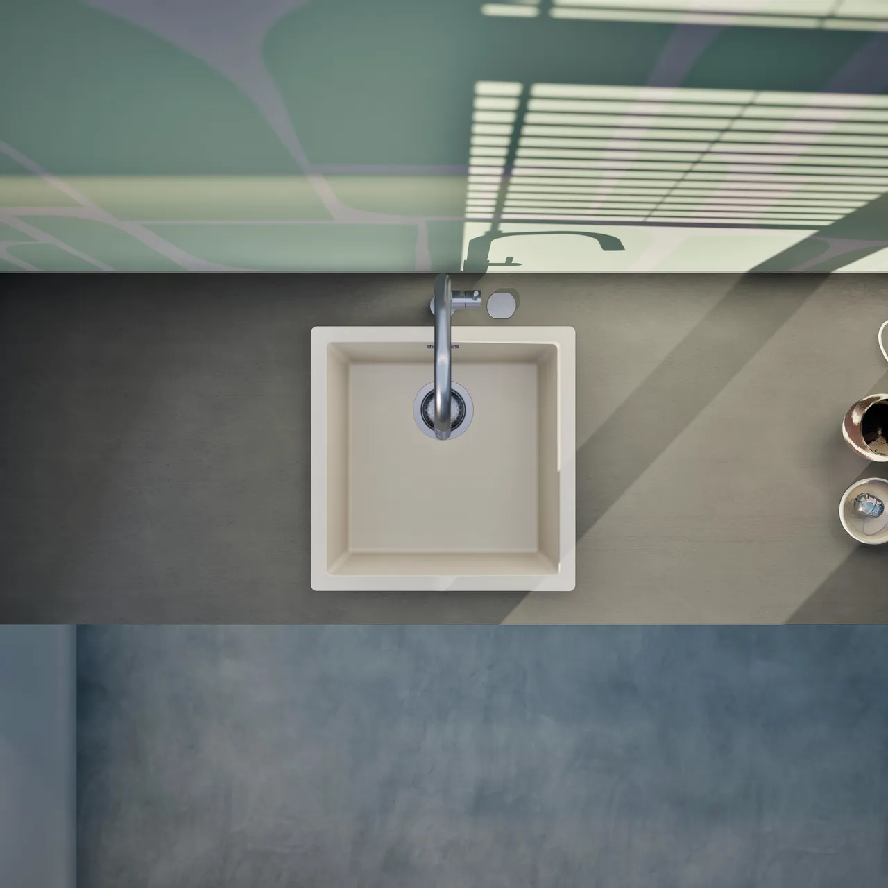 Obrázek Dřez KAIA N-100 Magnolia horní uložení