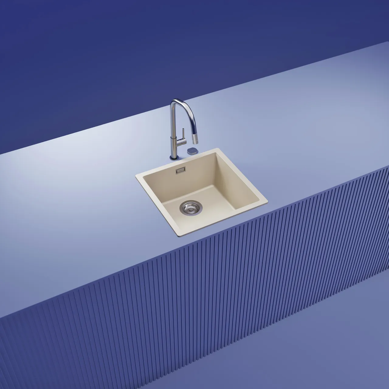 Obrázek Dřez KAIA N-100 Magnolia horní uložení