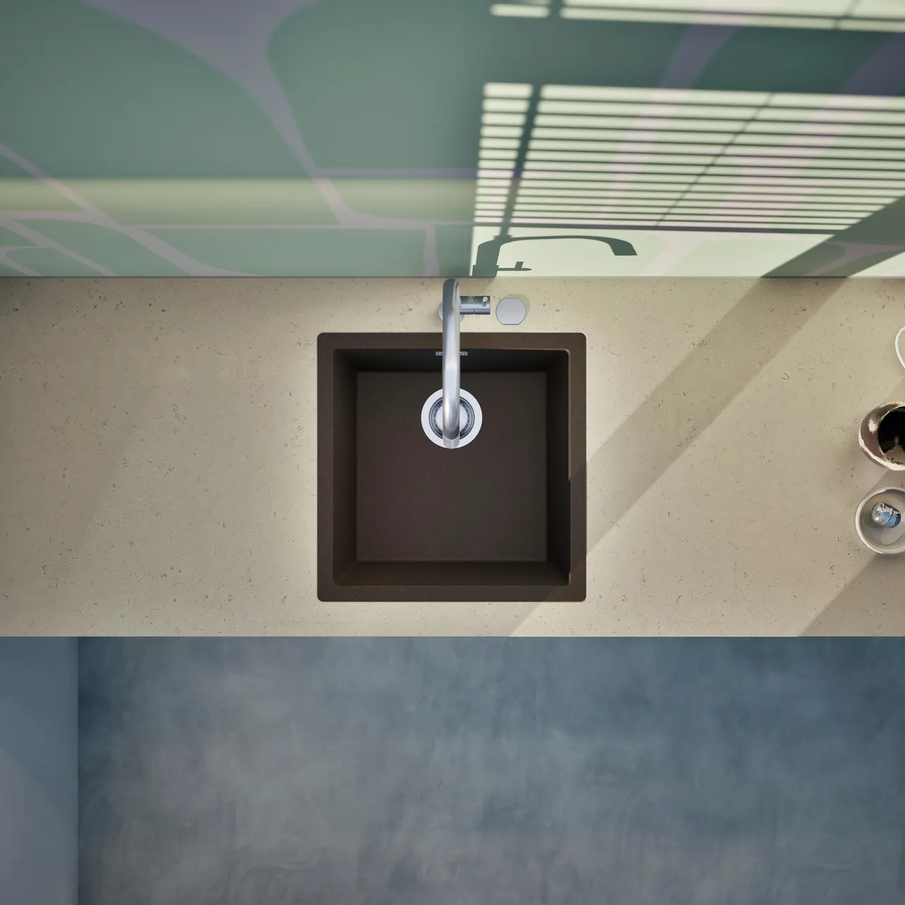 Obrázek Dřez KAIA N-100 Bronze do roviny