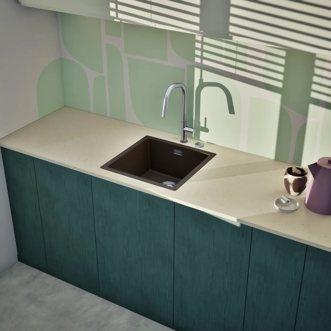 Obrázek Dřez KAIA N-100 Bronze do roviny