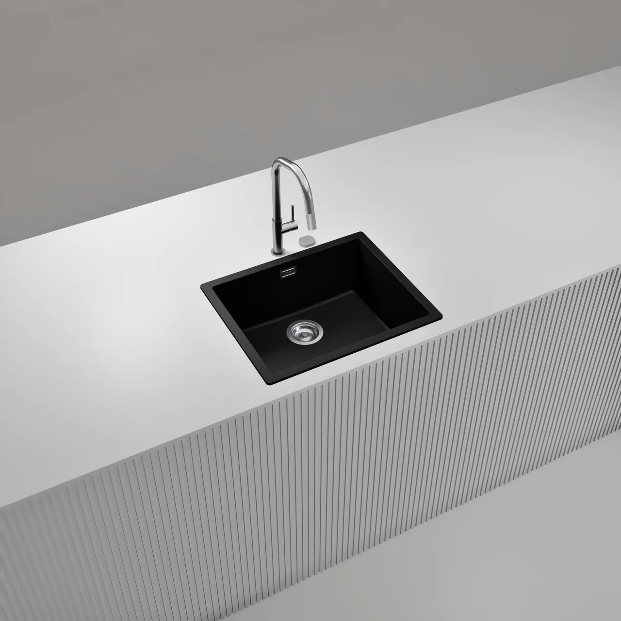 Obrázek Dřez KAIA N-100L Magma horní uložení