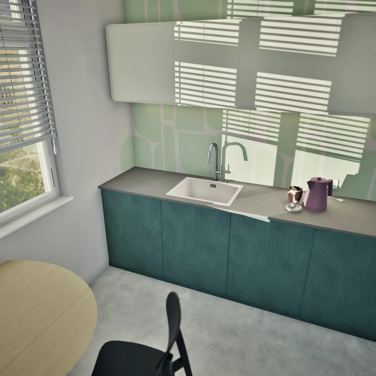 Obrázek Dřez KAIA N-100L Magnolia horní uložení