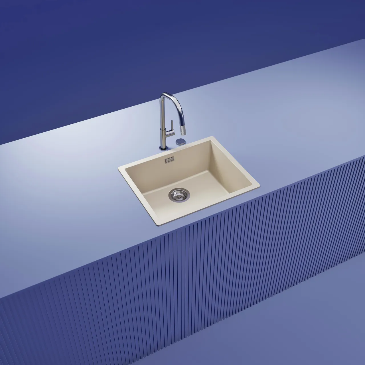 Obrázek Dřez KAIA N-100L Magnolia horní uložení