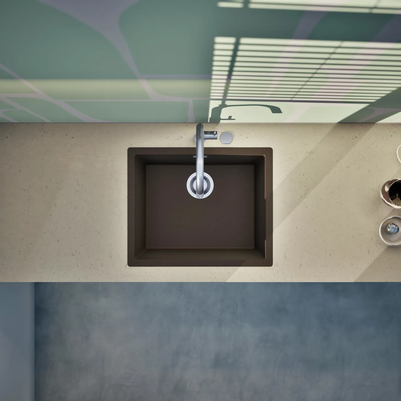 Obrázek Dřez KAIA N-100L Bronze do roviny