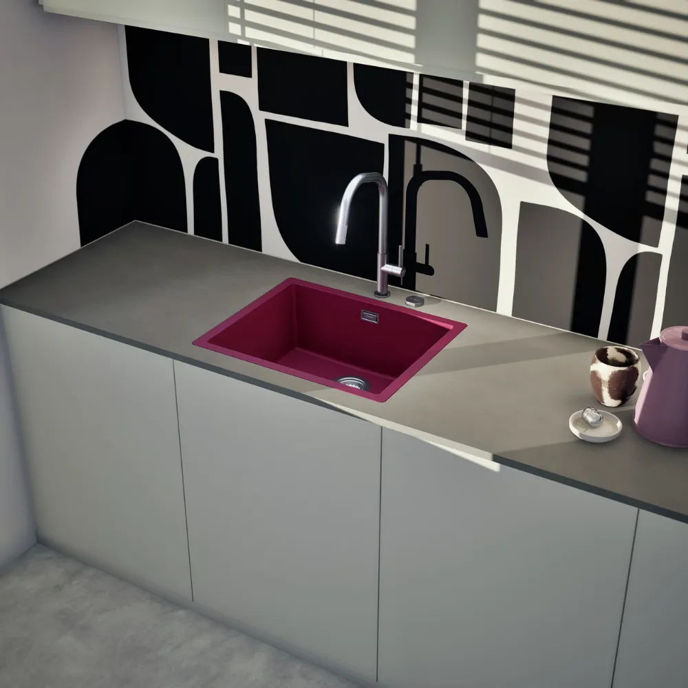 Obrázek Dřez KAIA N-100L Berry do roviny