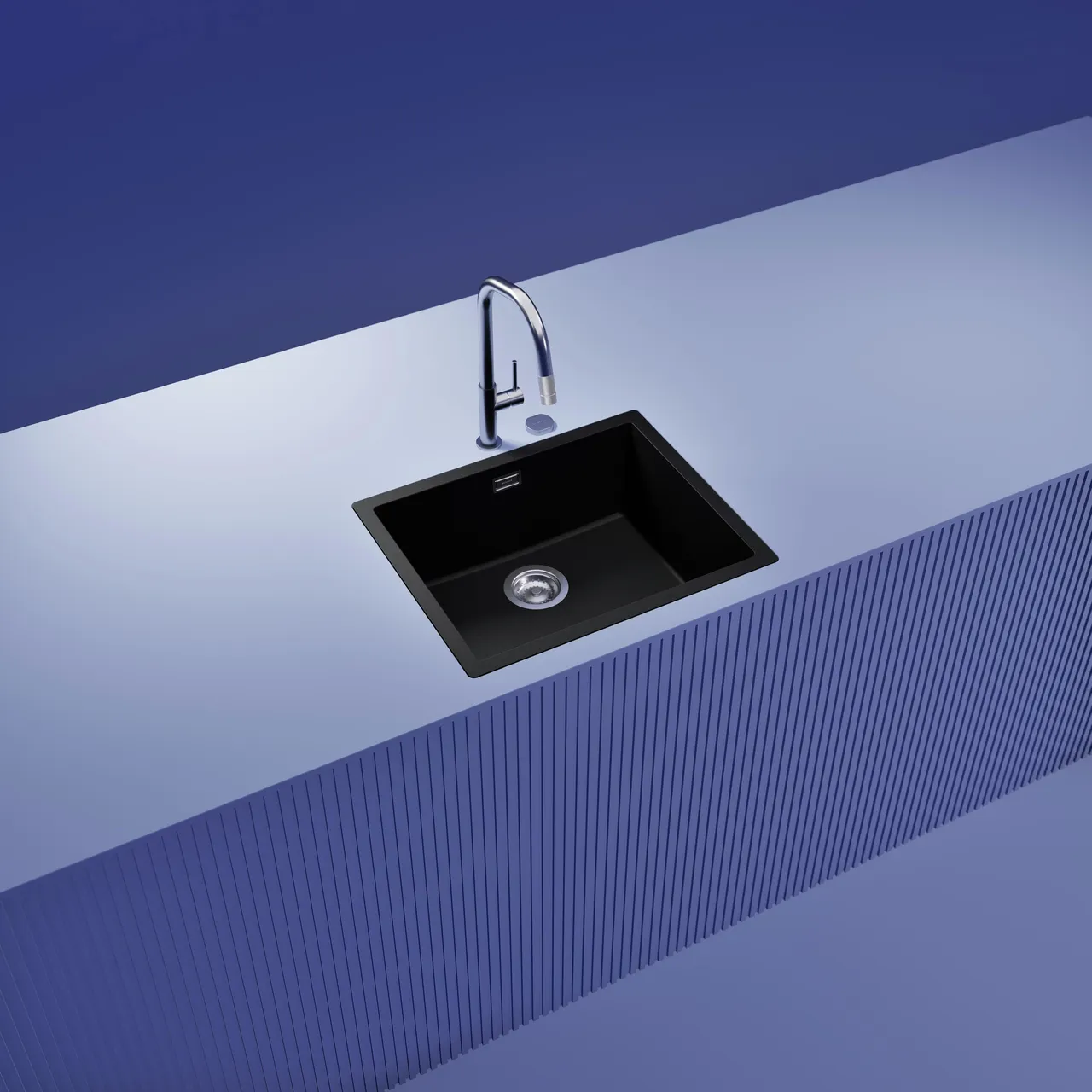 Obrázek Dřez KAIA N-100L Magma do roviny