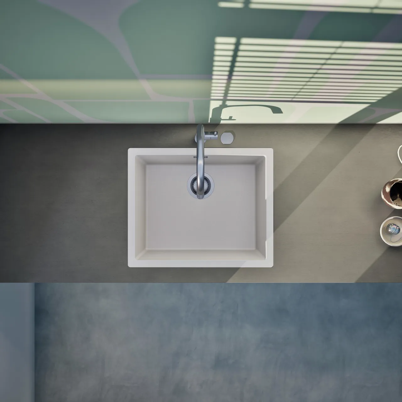 Obrázek Dřez KAIA N-100L Polaris do roviny