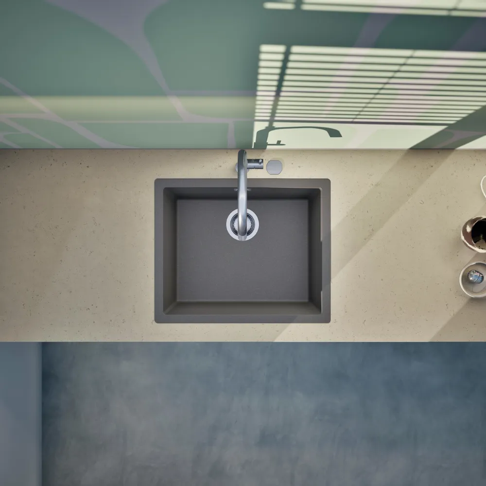 Obrázek Dřez KAIA N-100L Silverstone do roviny