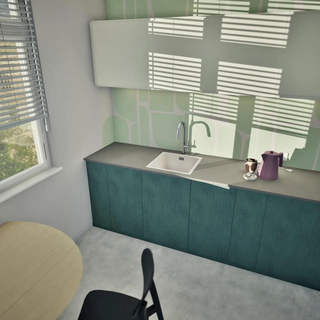 Obrázek Dřez KAIA N-100 Magnolia do roviny