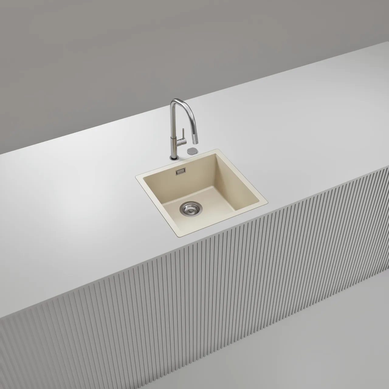 Obrázek Dřez KAIA N-100 Magnolia do roviny