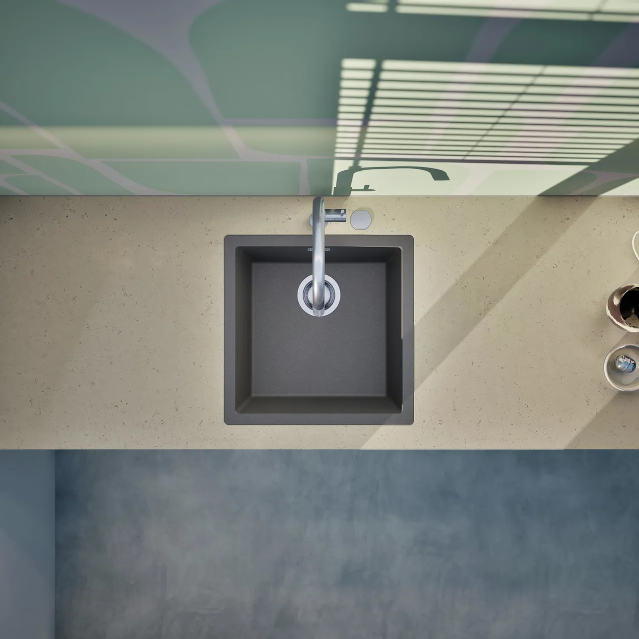 Obrázek Dřez KAIA N-100 Silverstone do roviny