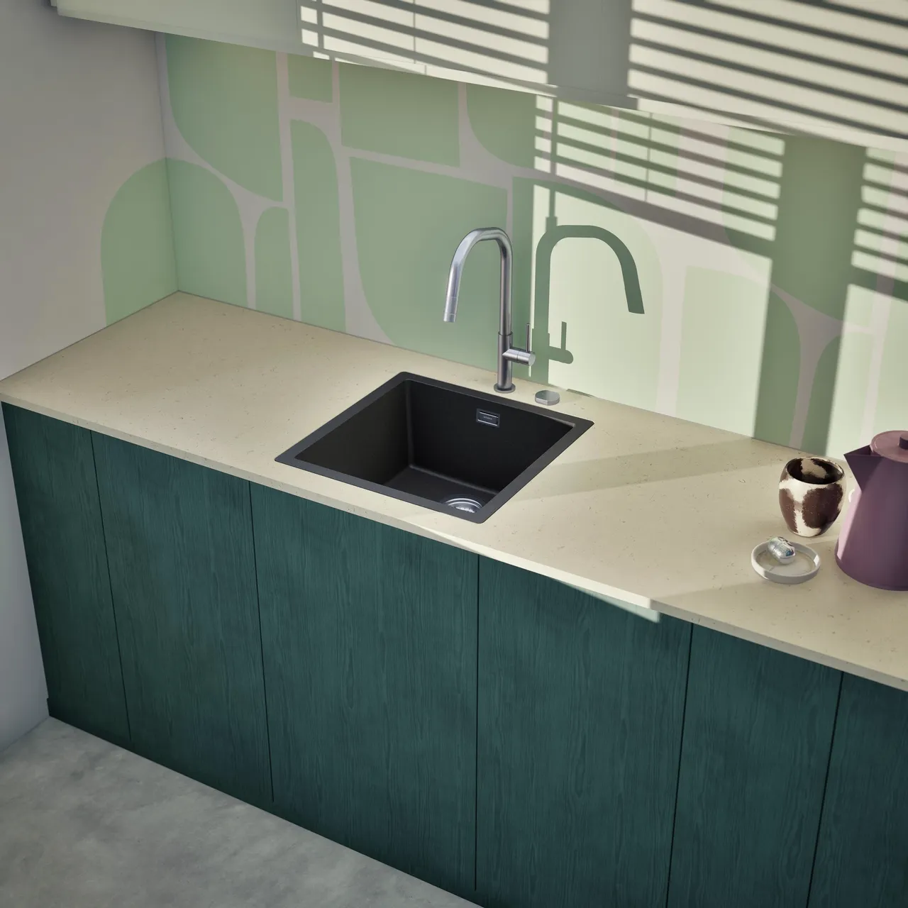 Obrázek Dřez KAIA N-100 Stone do roviny