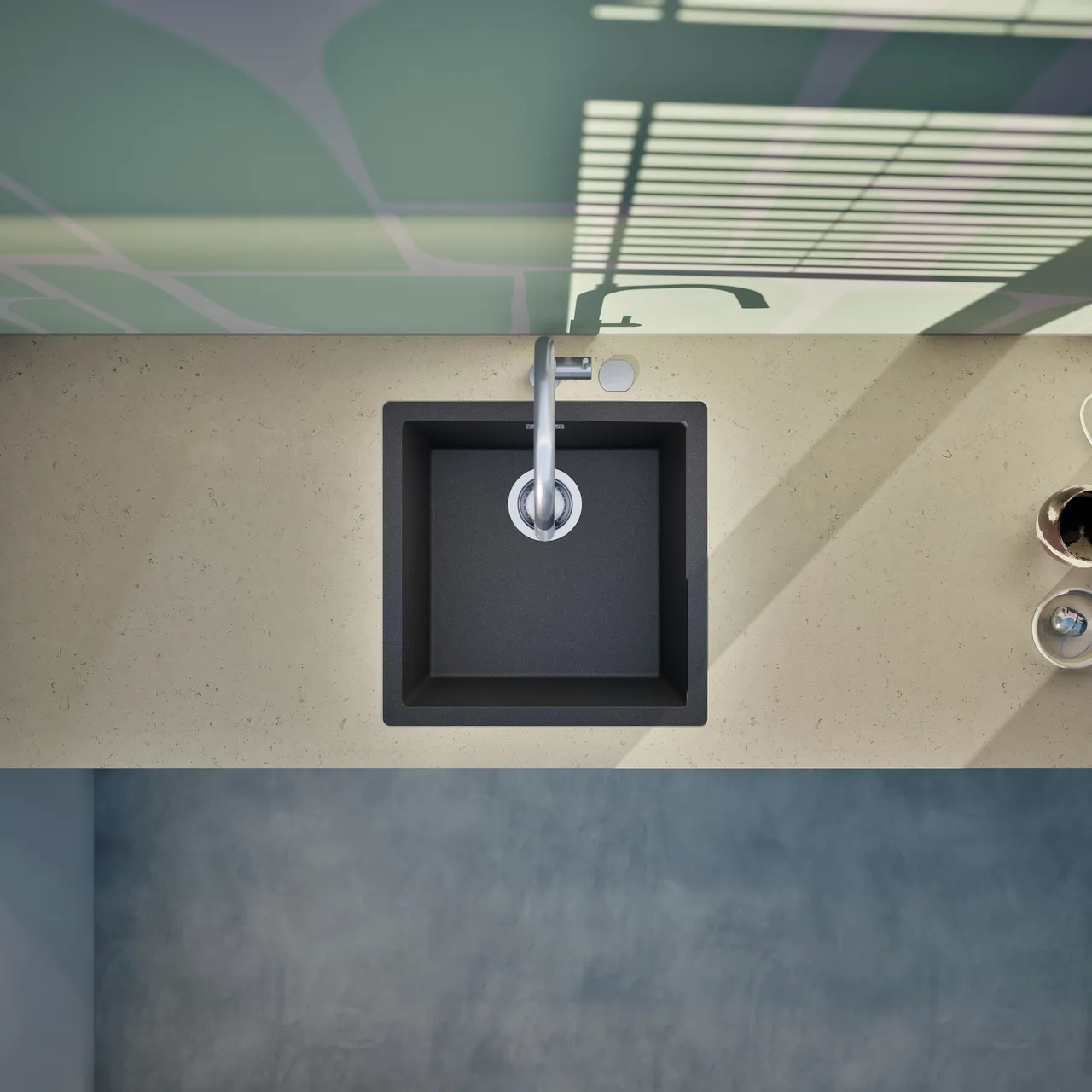 Obrázek Dřez KAIA N-100 Stone do roviny