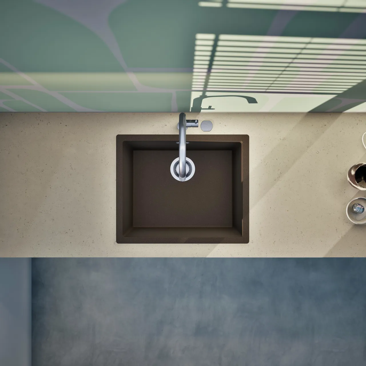 Obrázek Dřez KAIA N-100L Bronze horní uložení