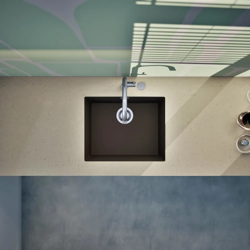 Obrázek Dřez KAIA N-100L Bronze spodní uložení