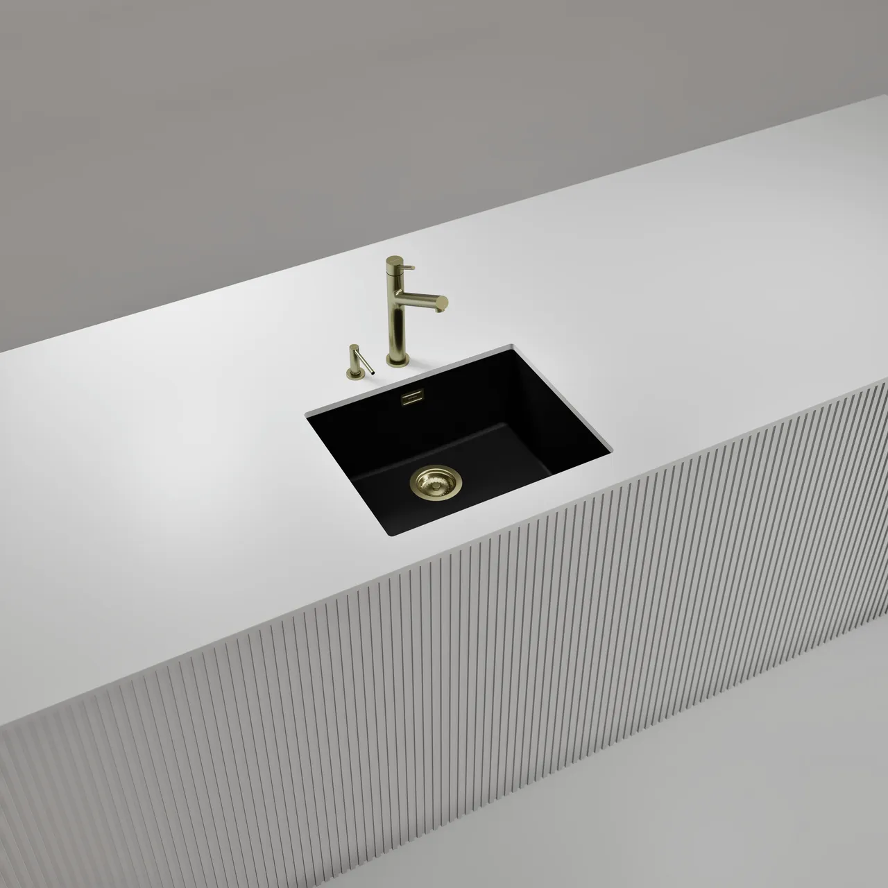 Obrázek Dřez KAIA N-100L Magma spodní uložení