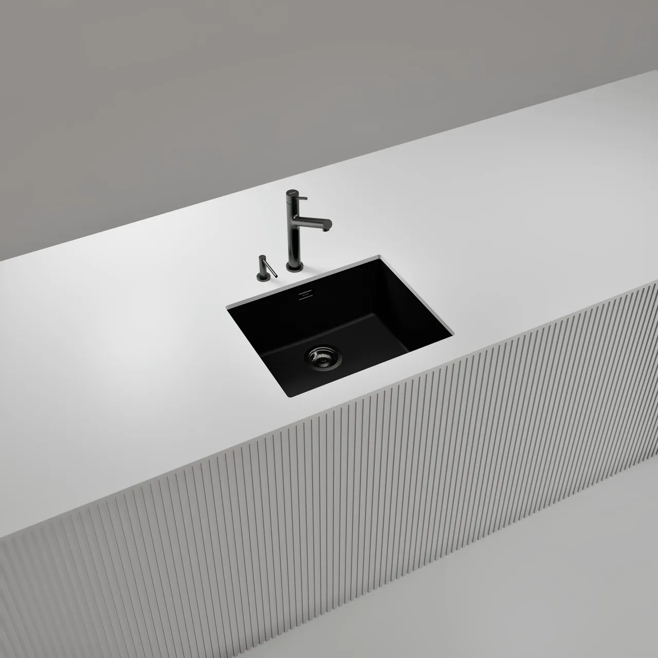 Obrázek Dřez KAIA N-100L Magma spodní uložení