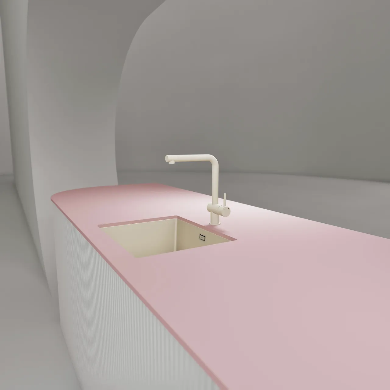 Obrázek Dřez KAIA N-100L Magnolia spodní uložení