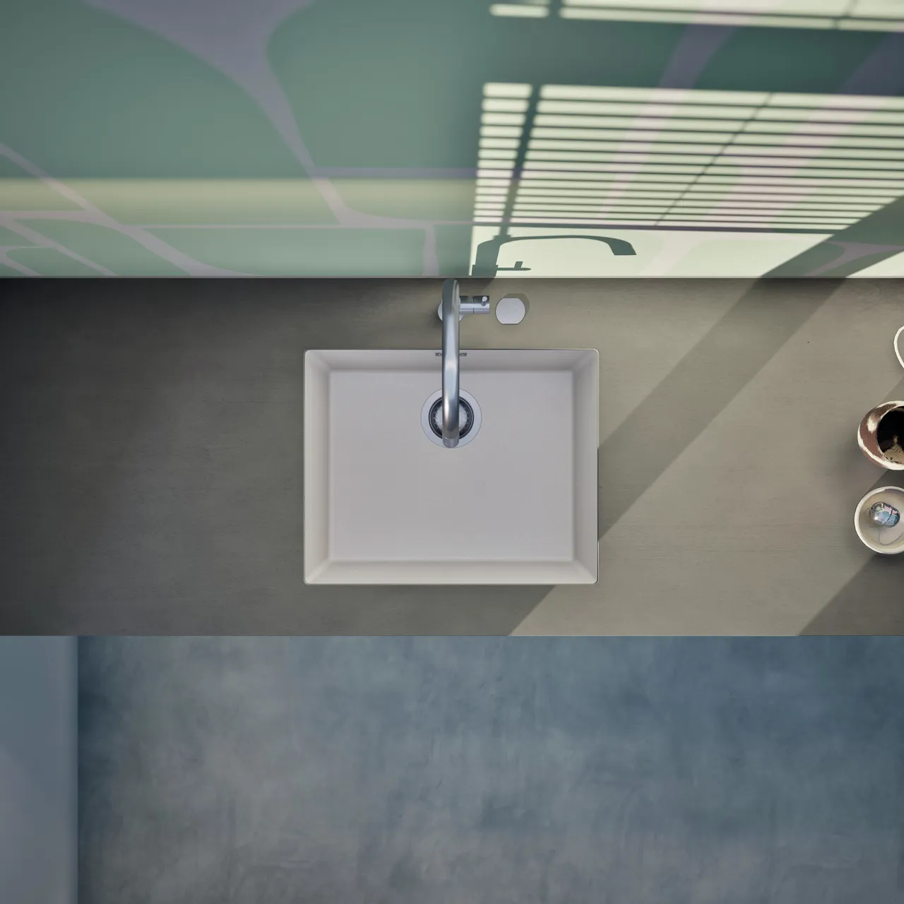 Obrázek Dřez KAIA N-100L Polaris spodní uložení