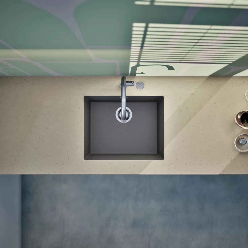 Obrázek Dřez KAIA N-100L Silverstone spodní uložení