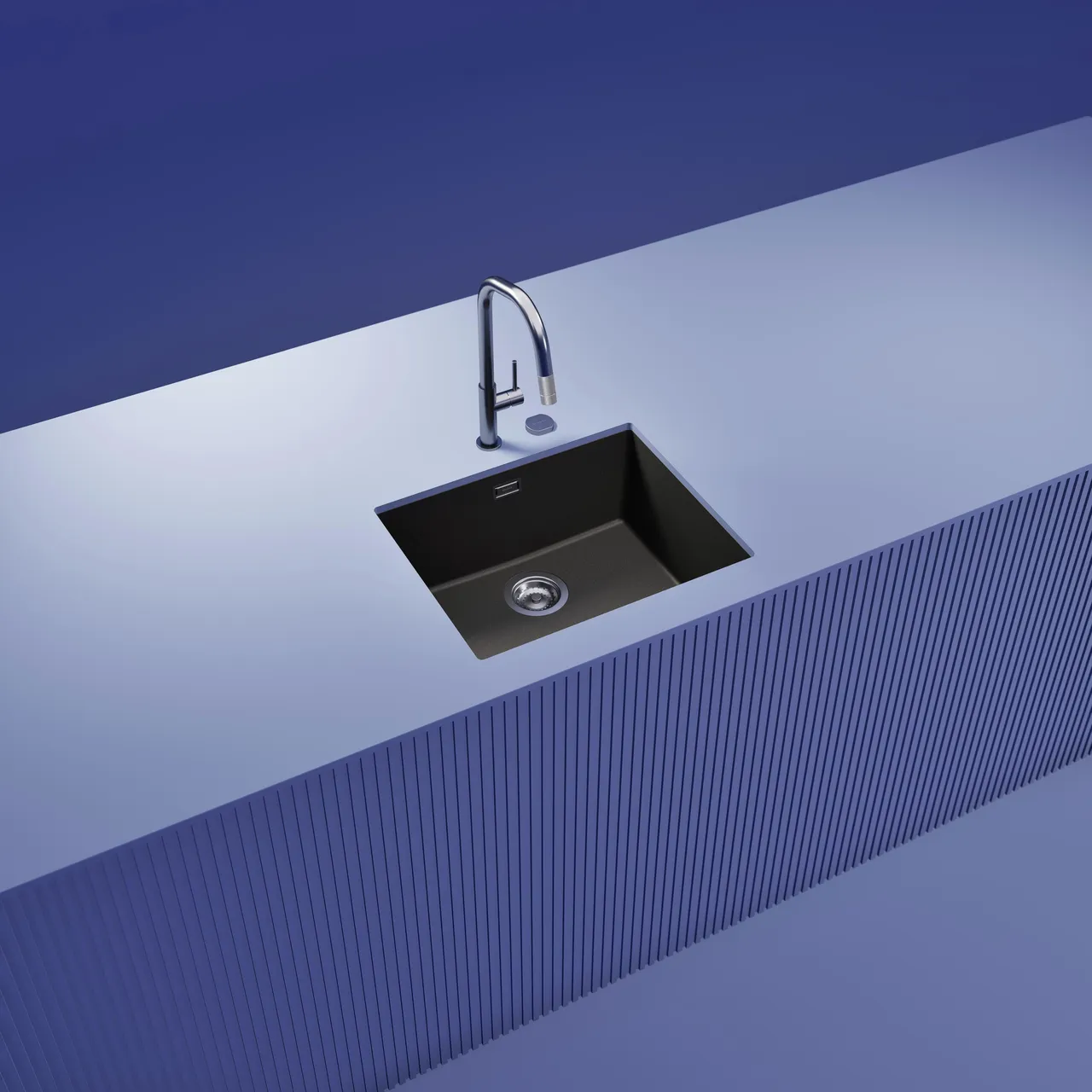 Obrázek Dřez KAIA N-100L Silverstone spodní uložení