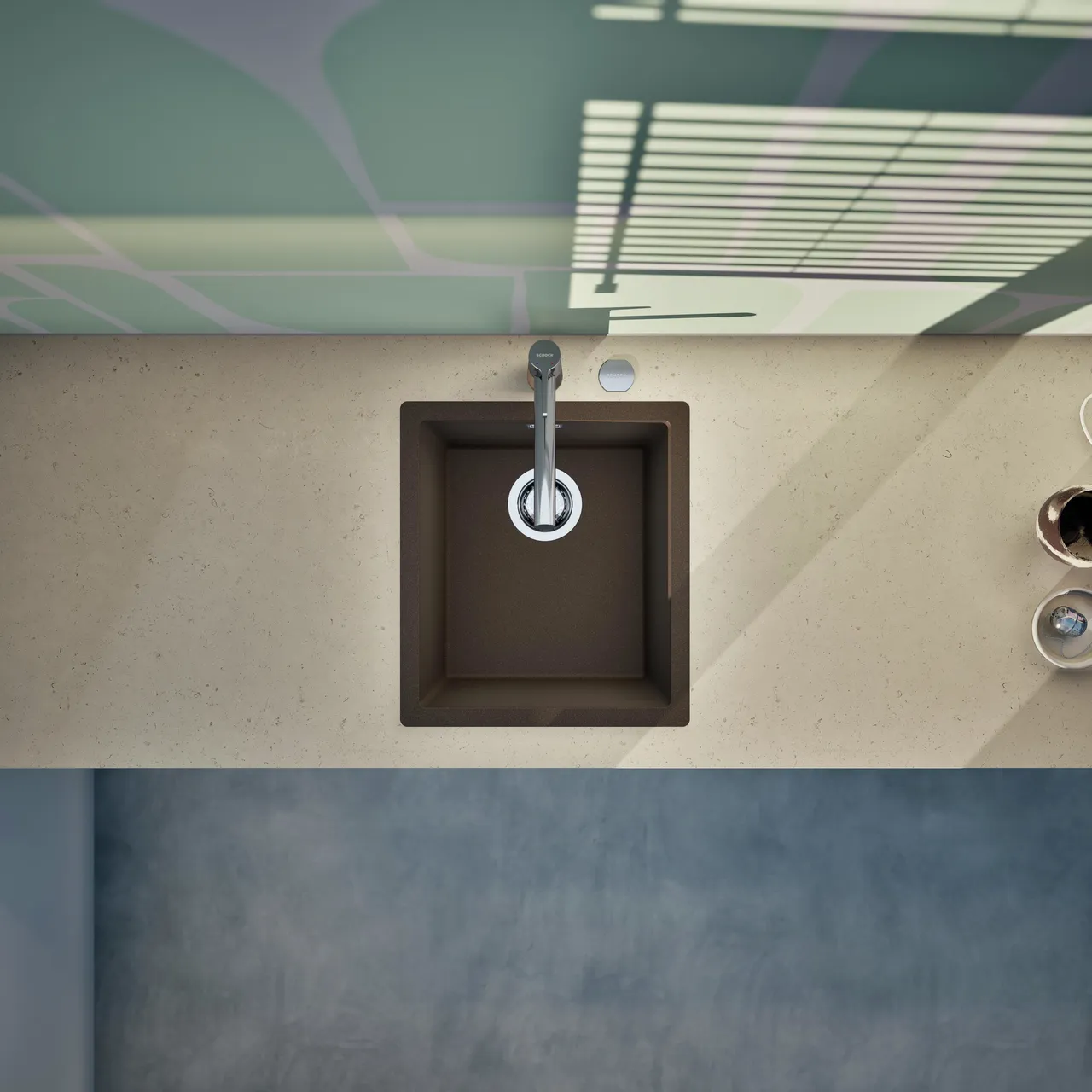 Obrázek Dřez KAIA N-100S Bronze horní uložení