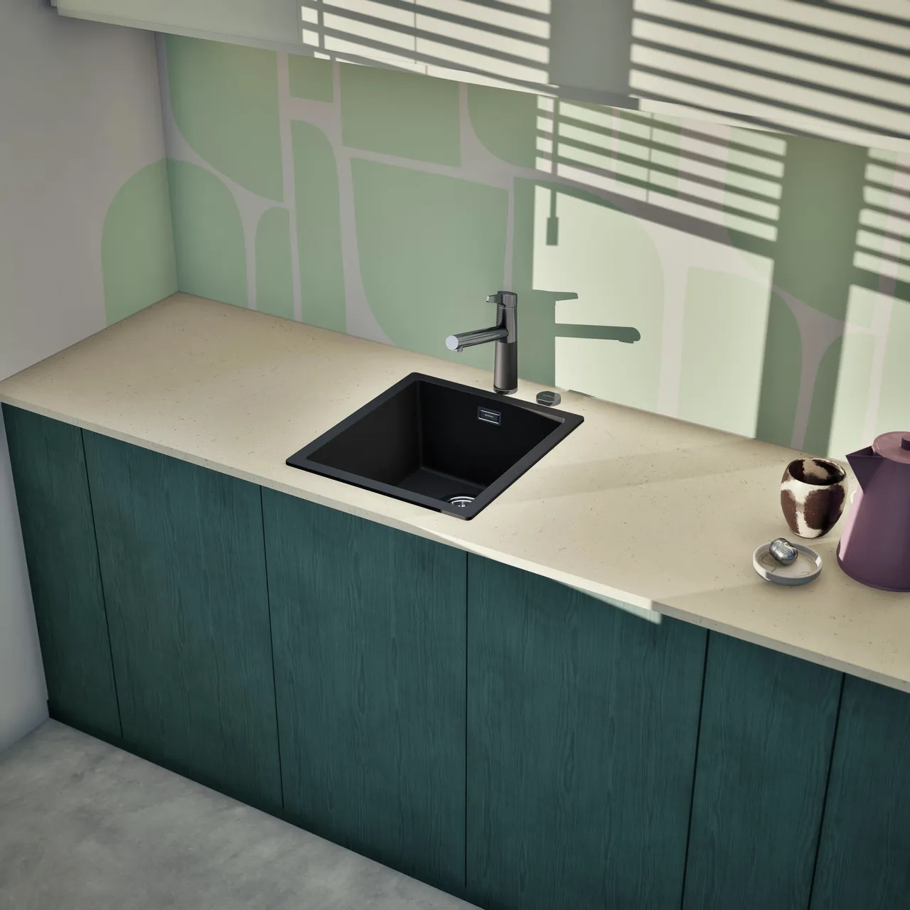 Obrázek Dřez KAIA N-100S Magma horní uložení