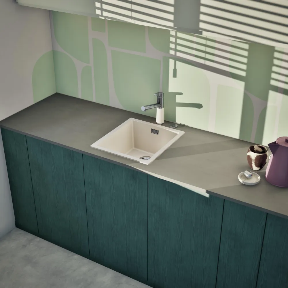 Obrázek Dřez KAIA N-100S Magnolia horní uložení