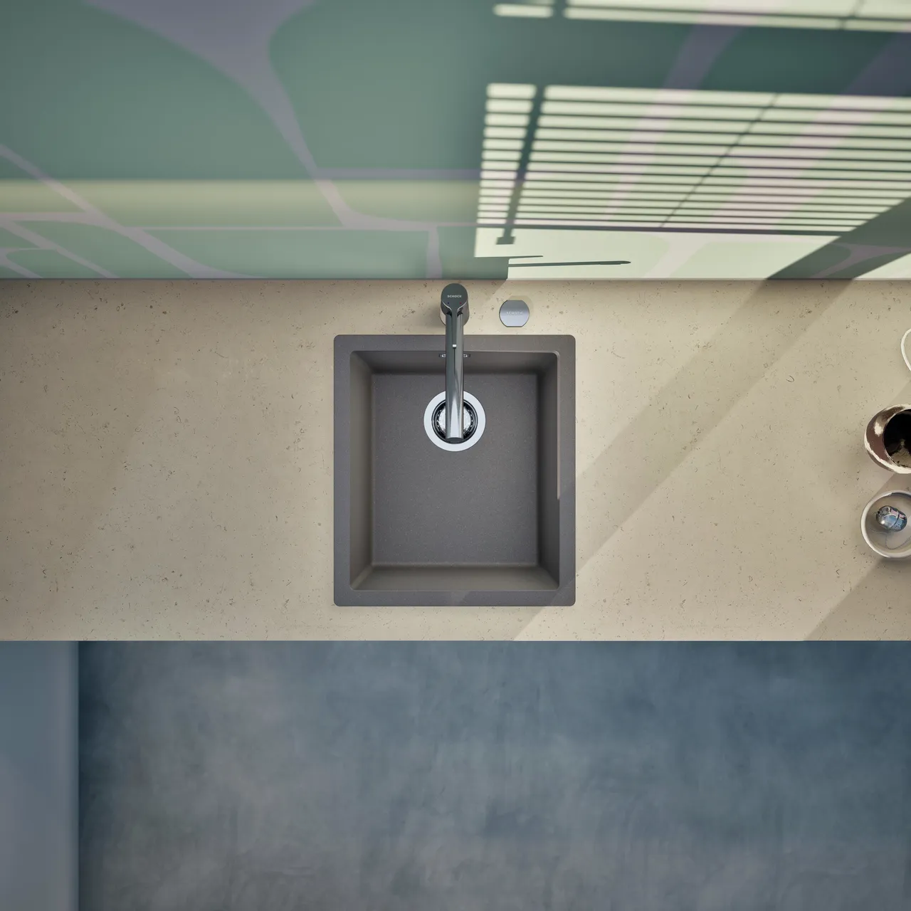 Obrázek Dřez KAIA N-100S Silverstone horní uložení