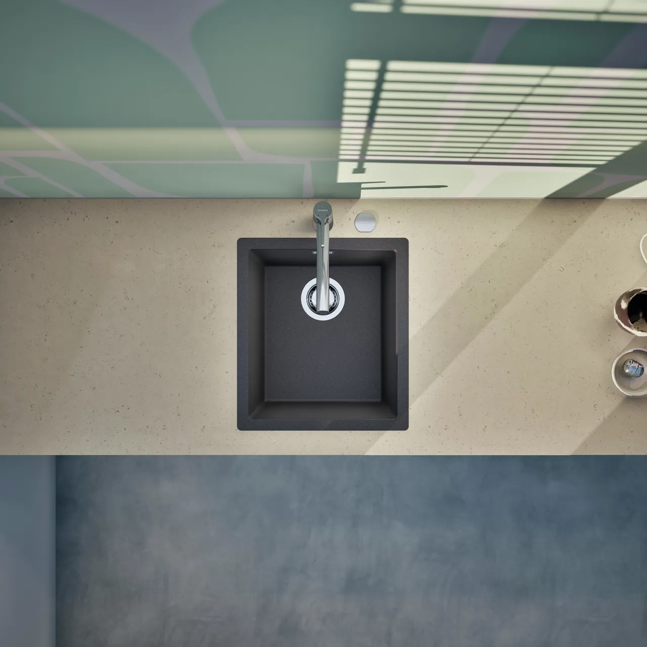 Obrázek Dřez KAIA N-100S Stone horní uložení