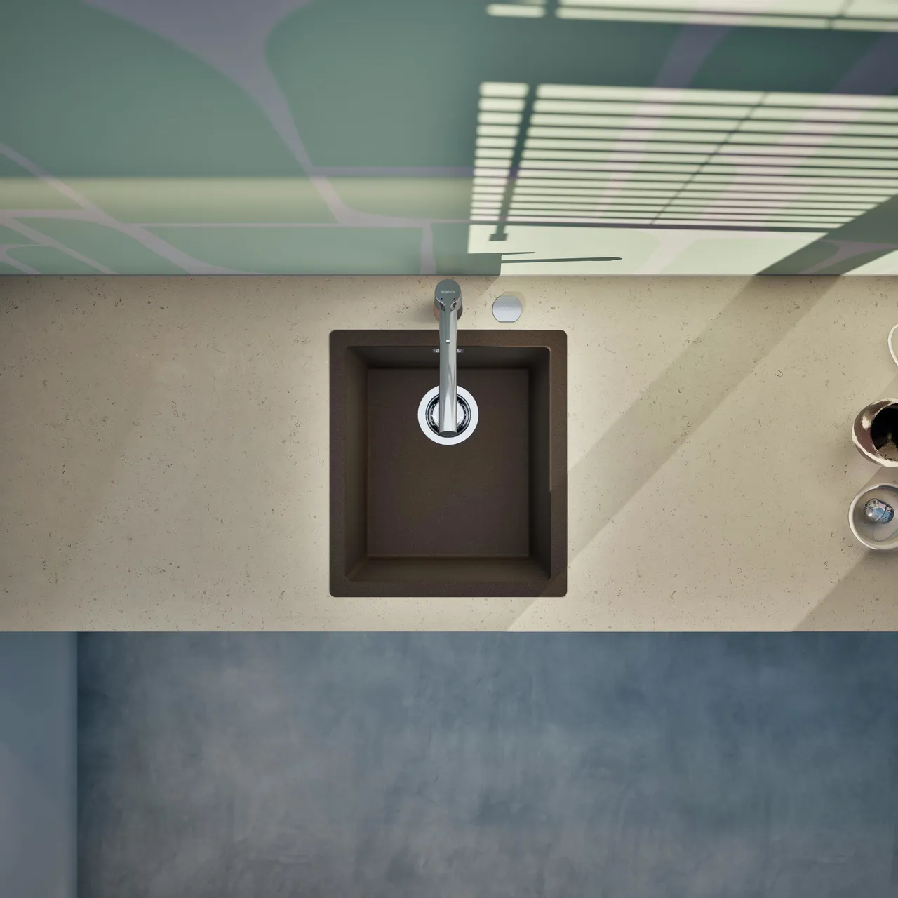 Obrázek Dřez KAIA N-100S Bronze do roviny