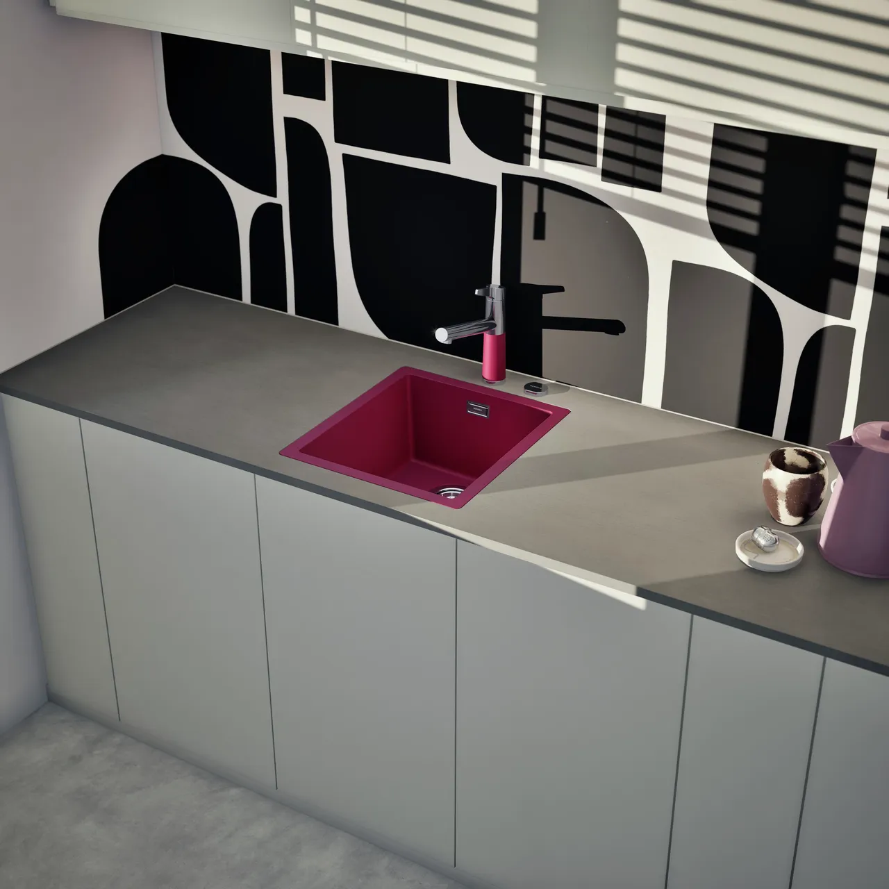 Obrázek Dřez KAIA N-100S Berry do roviny