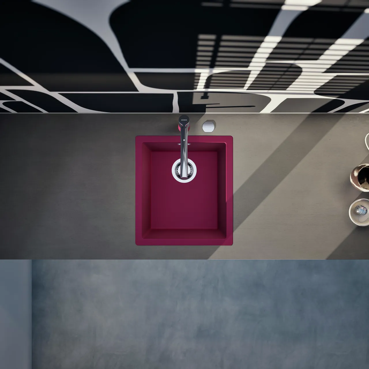 Obrázek Dřez KAIA N-100S Berry do roviny