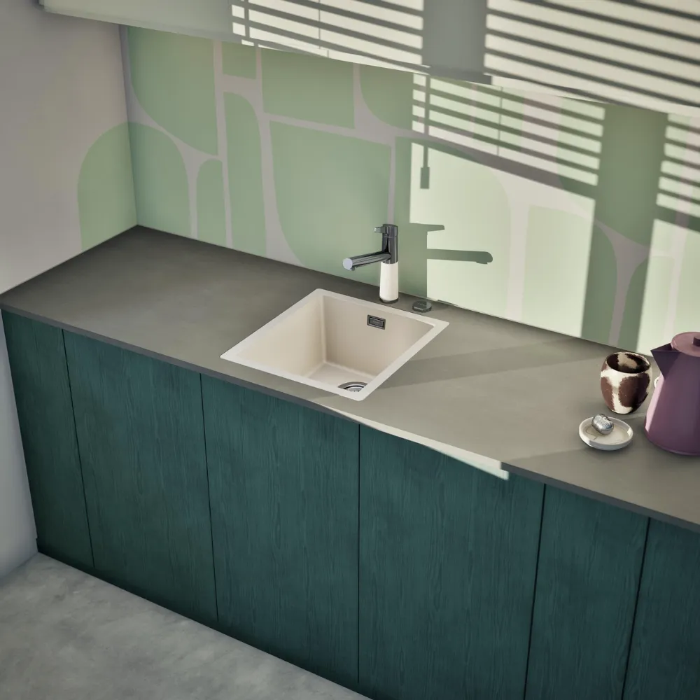 Obrázek Dřez KAIA N-100S Magnolia do roviny