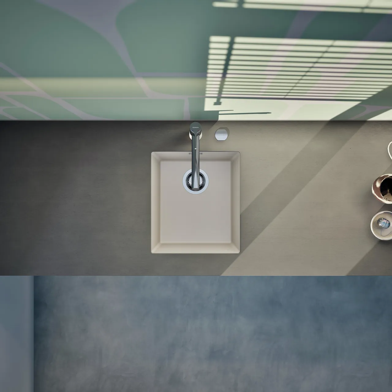 Obrázek Dřez KAIA N-100S Magnolia spodní uložení