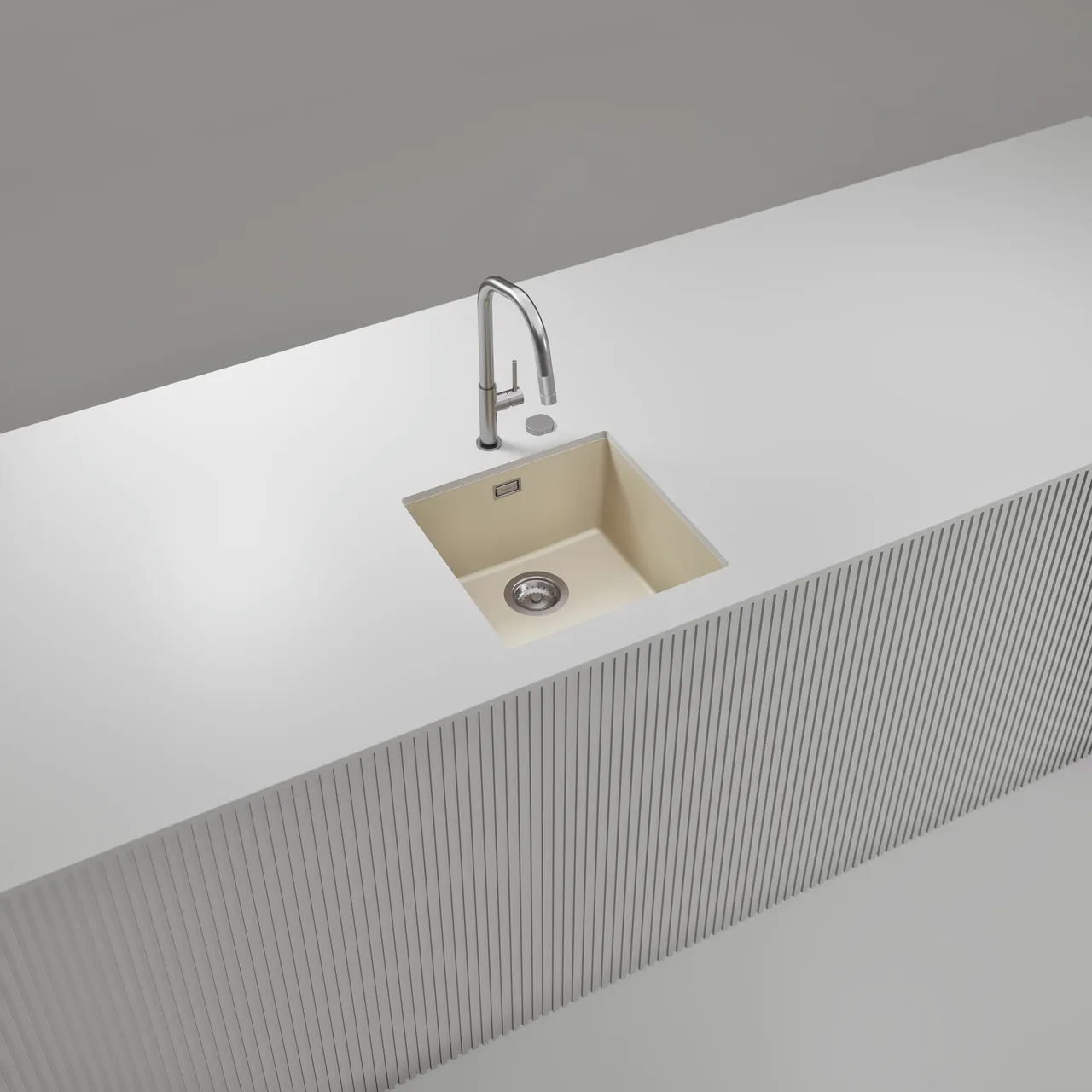 Obrázek Dřez KAIA N-100 Magnolia spodní uložení