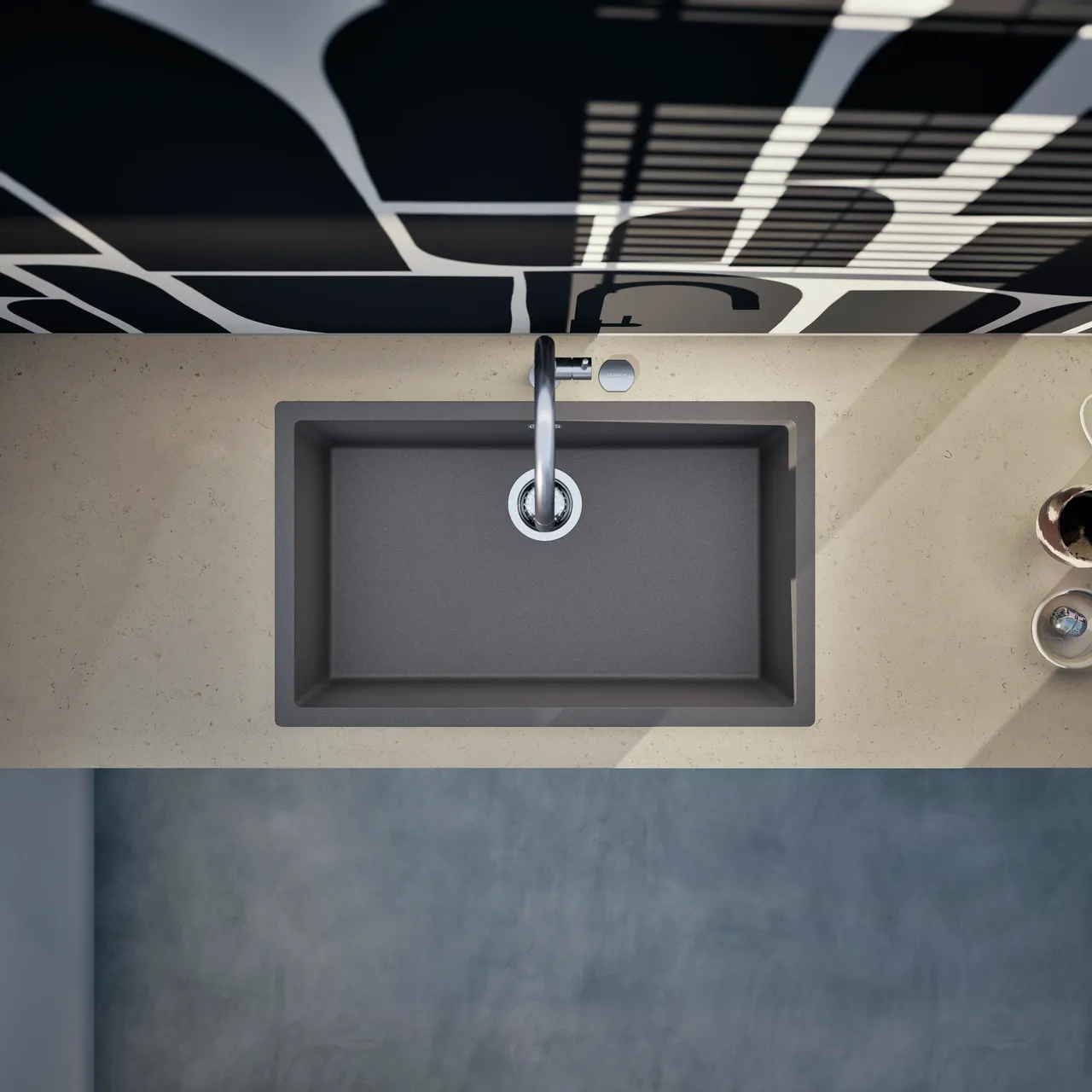 Obrázek Dřez KAIA N-100XL Silverstone horní uložení