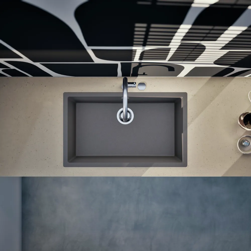 Obrázek Dřez KAIA N-100XL Silverstone horní uložení