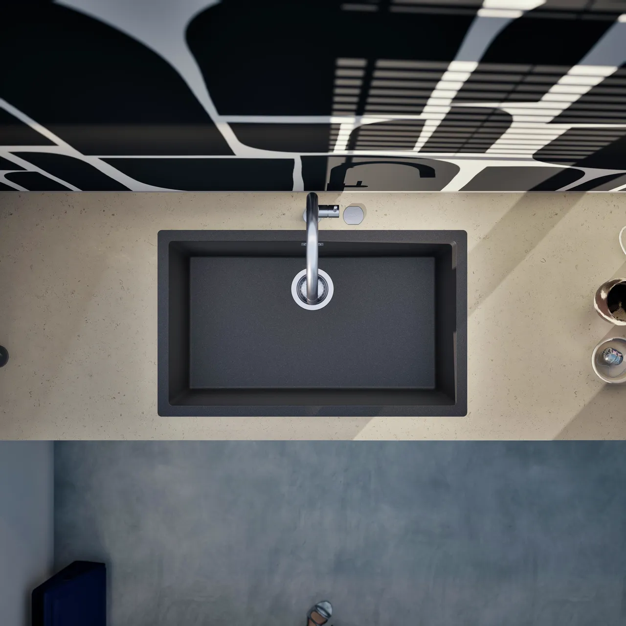 Obrázek Dřez KAIA N-100XL Stone horní uložení