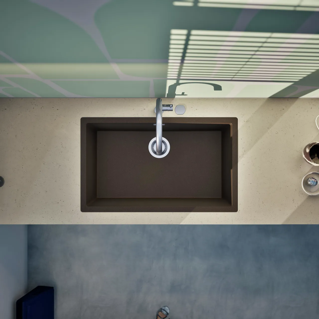 Obrázek Dřez KAIA N-100XL Bronze do roviny