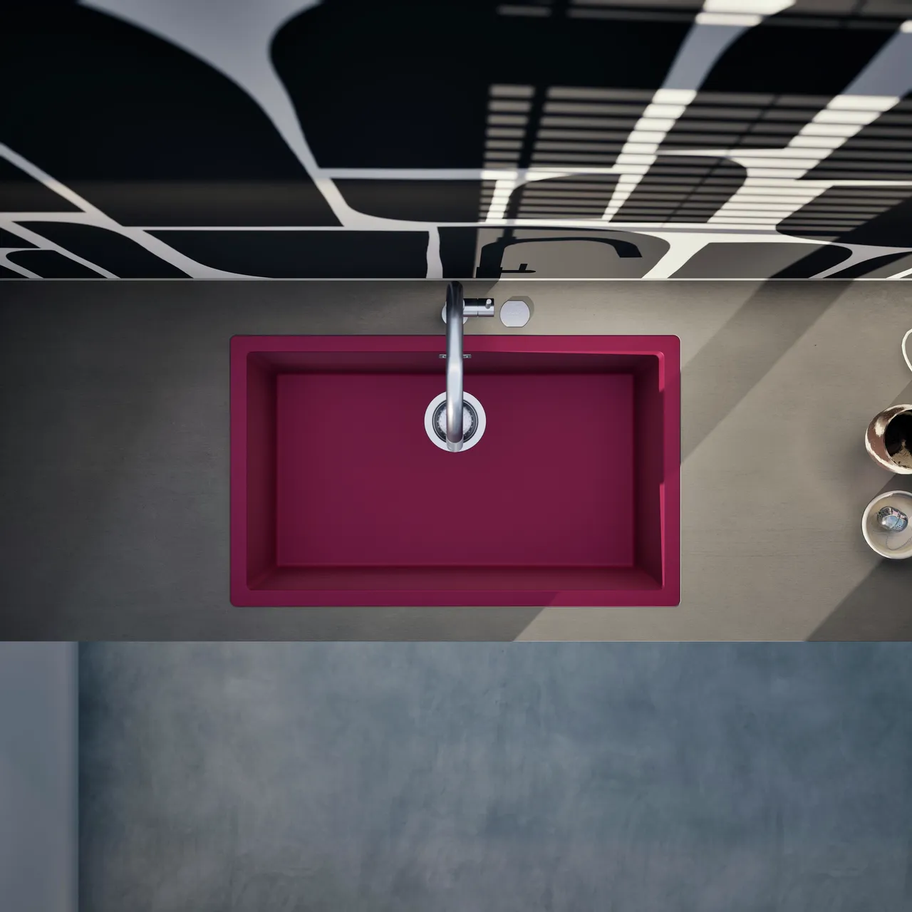 Obrázek Dřez KAIA N-100XL Berry do roviny