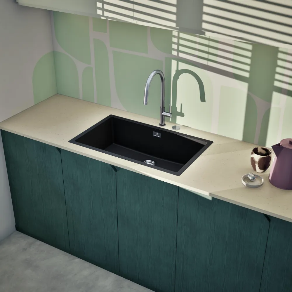 Obrázek Dřez KAIA N-100XL Magma do roviny